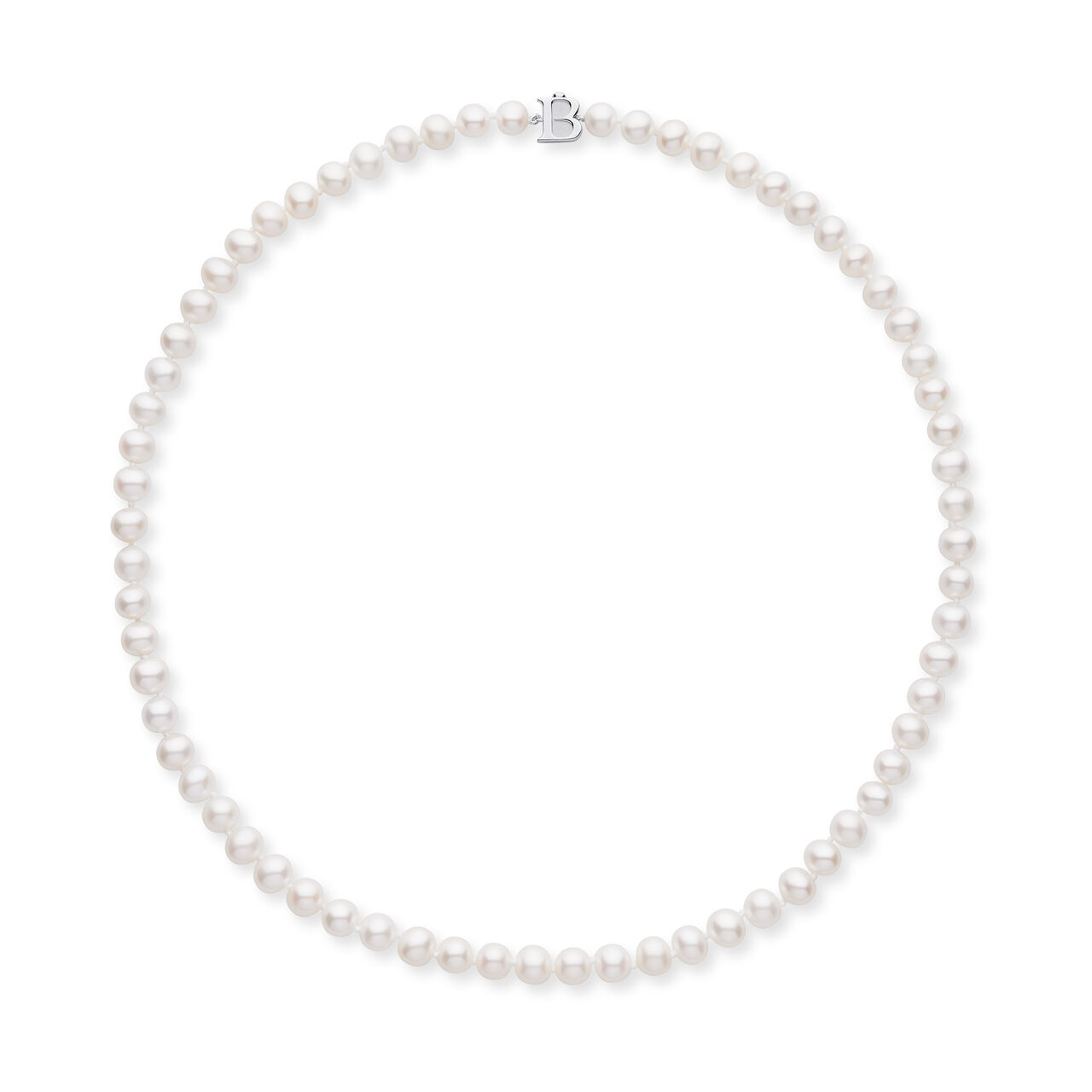 Birks Pearls 6-6.5mm Silver Cultured Freshwater Pearl Necklace image number 0